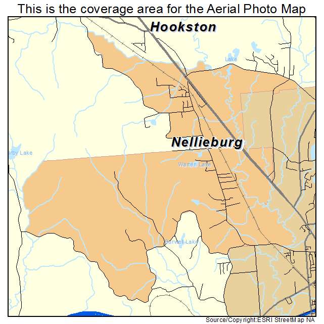 Nellieburg, MS location map 