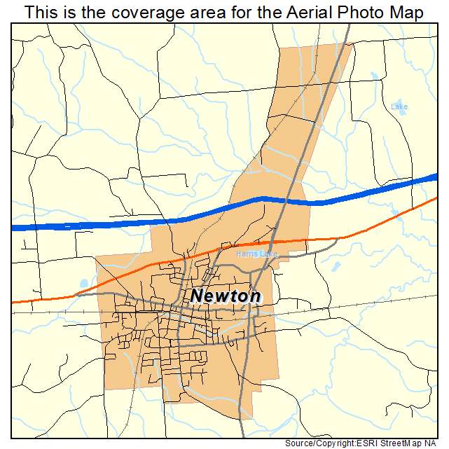 Newton, MS location map 