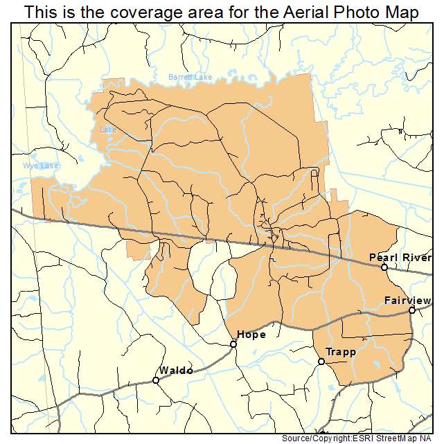 Pearl River, MS location map 