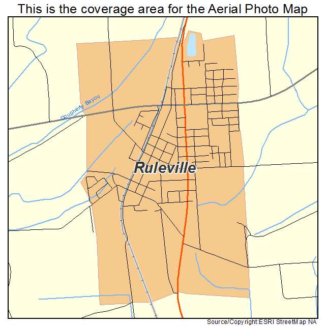 Ruleville, MS location map 