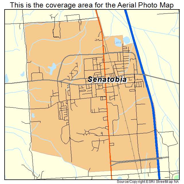 Senatobia, MS location map 