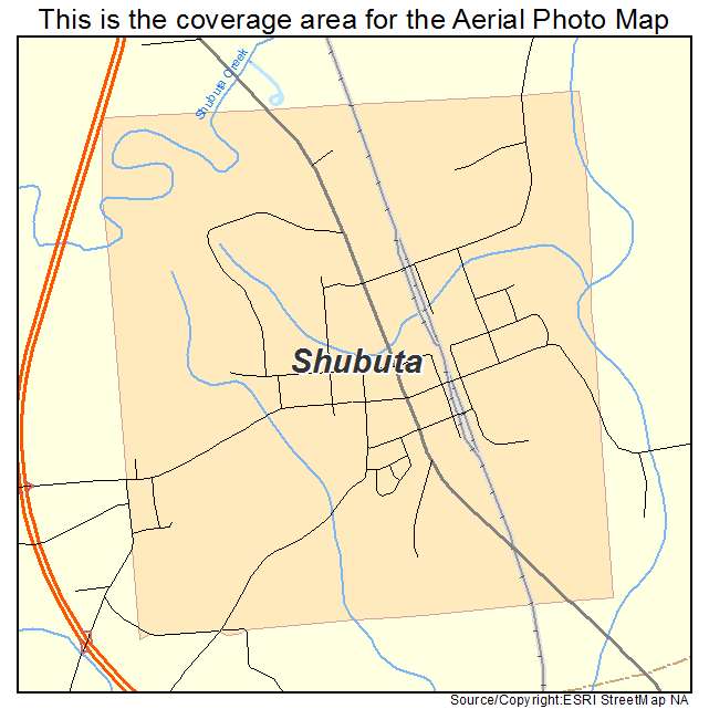 Shubuta, MS location map 