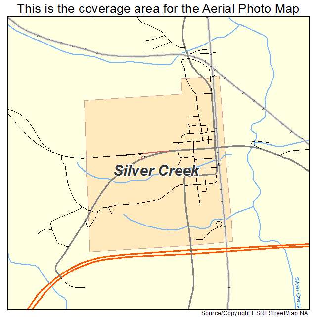 Silver Creek, MS location map 