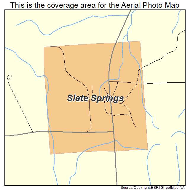 Slate Springs, MS location map 