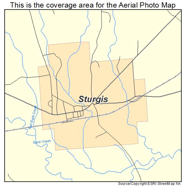 Sturgis, MS location map 
