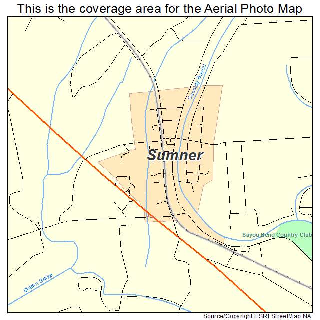 Sumner, MS location map 