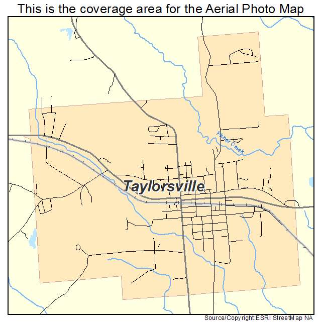 Taylorsville, MS location map 