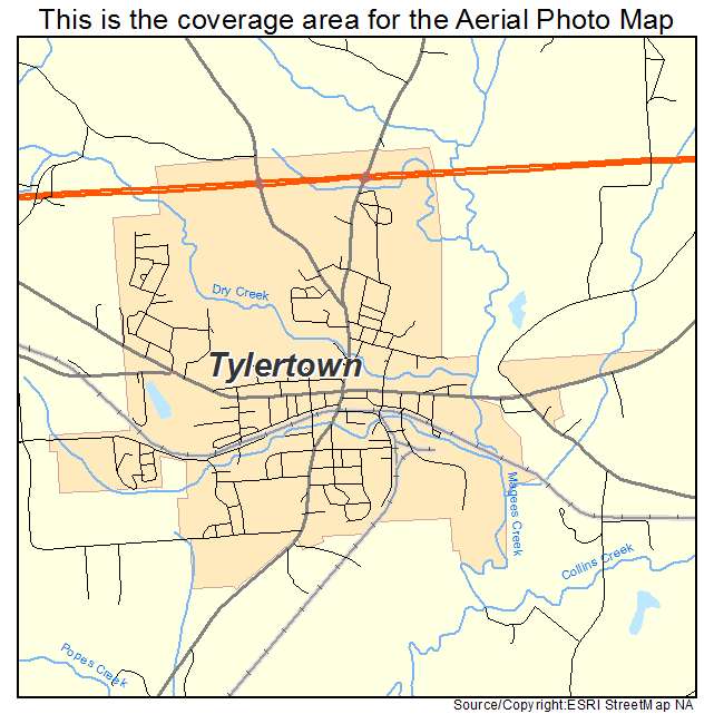 Tylertown, MS location map 