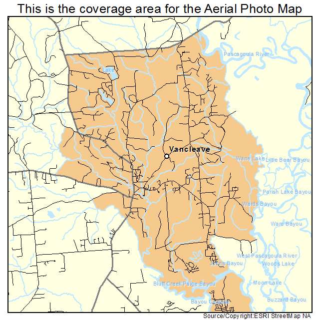 Vancleave, MS location map 