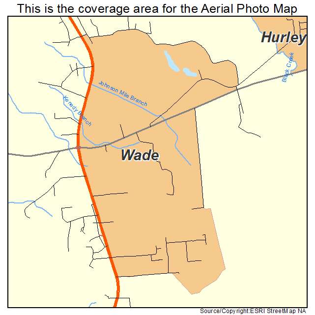 Wade, MS location map 