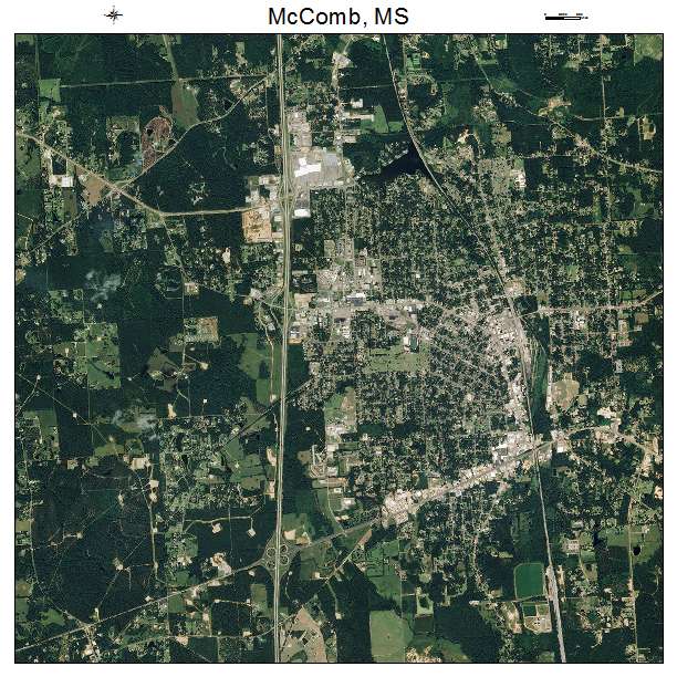 McComb, MS air photo map