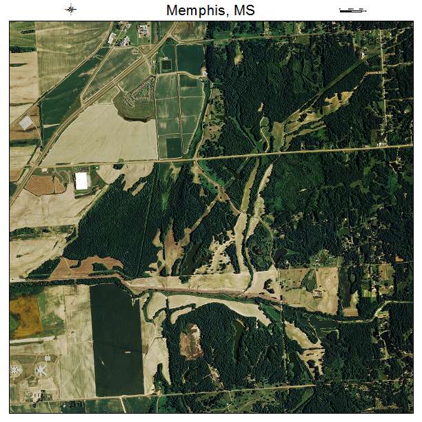 Memphis, MS air photo map
