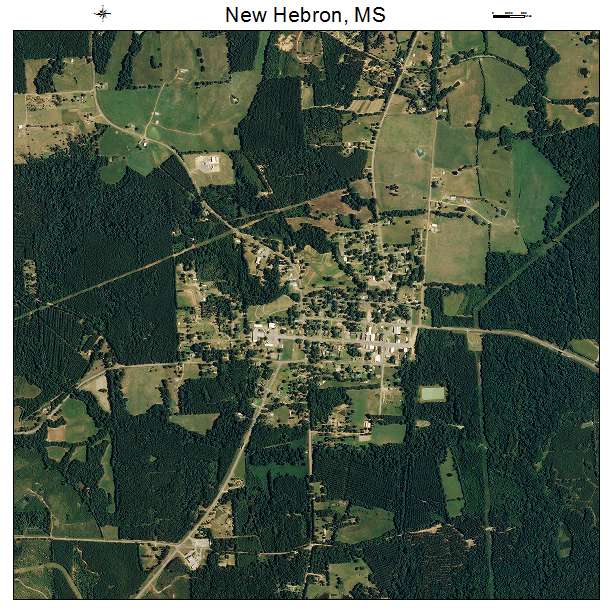 New Hebron, MS air photo map