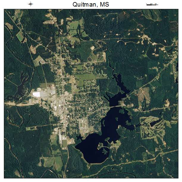 Quitman, MS air photo map