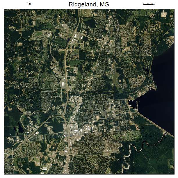 Ridgeland, MS air photo map