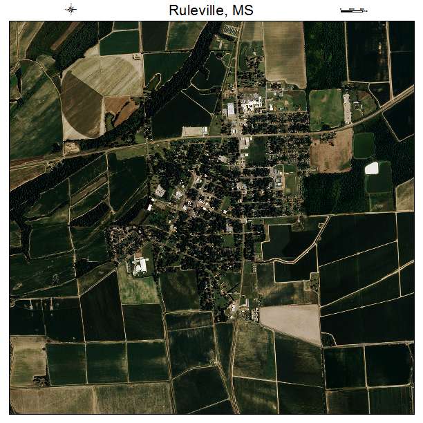 Ruleville, MS air photo map
