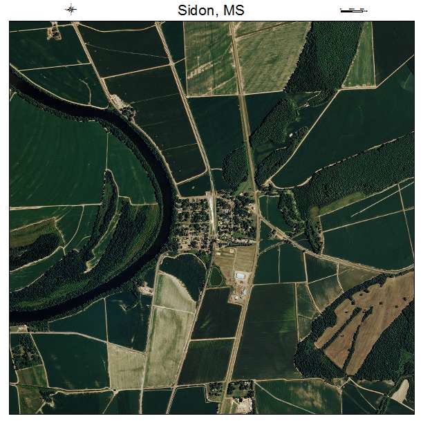 Sidon, MS air photo map