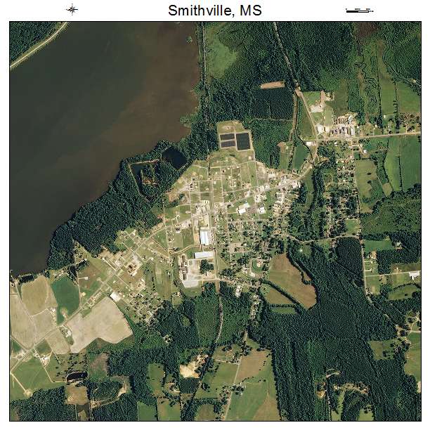 Smithville, MS air photo map