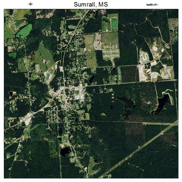 Sumrall, MS air photo map