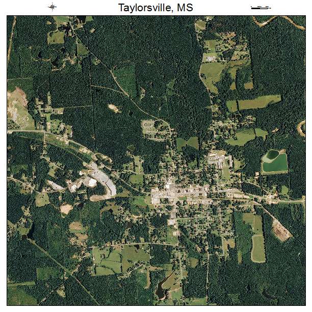Taylorsville, MS air photo map