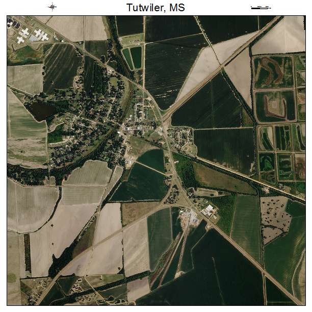 Tutwiler, MS air photo map