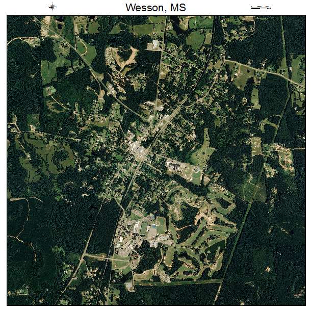 Wesson, MS air photo map
