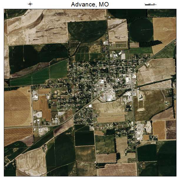 Advance, MO air photo map