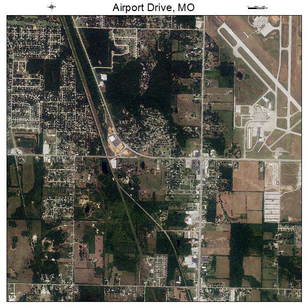 Airport Drive, MO air photo map