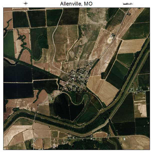 Allenville, MO air photo map