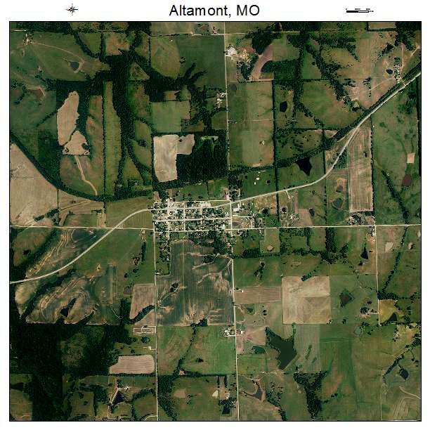 Altamont, MO air photo map