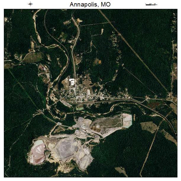 Annapolis, MO air photo map