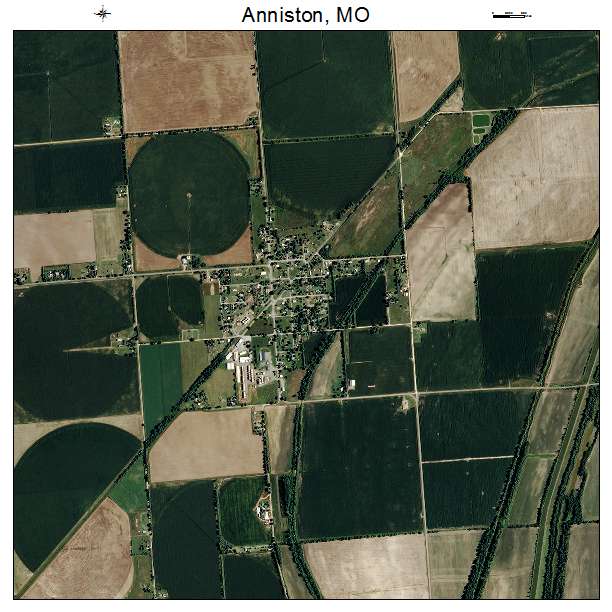 Anniston, MO air photo map