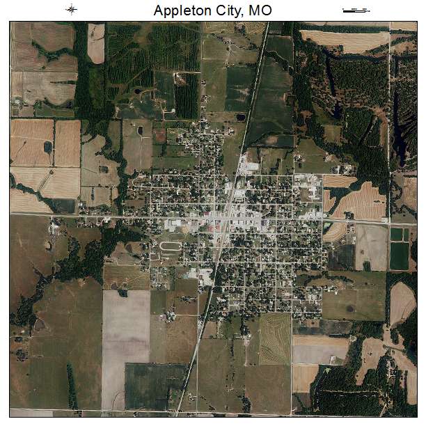 Appleton City, MO air photo map