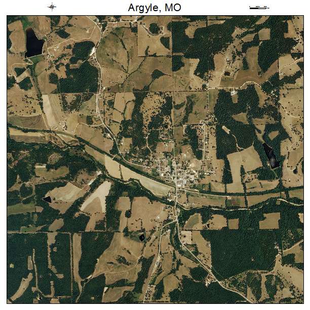 Argyle, MO air photo map