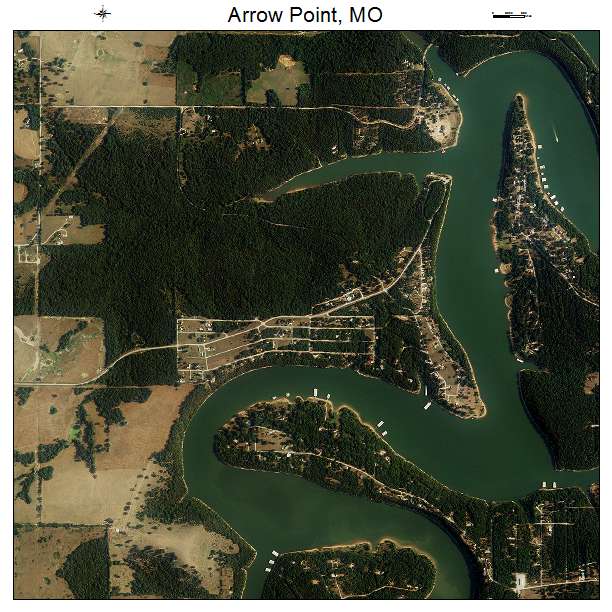 Arrow Point, MO air photo map