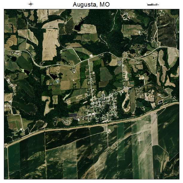 Augusta, MO air photo map