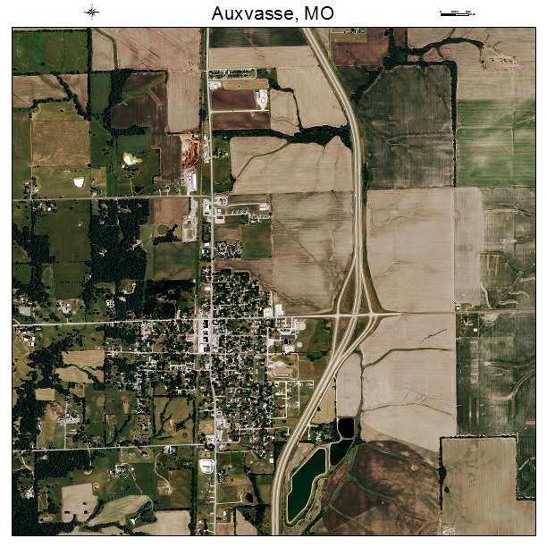 Auxvasse, MO air photo map