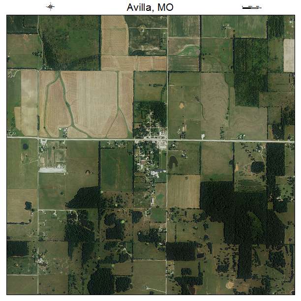 Avilla, MO air photo map