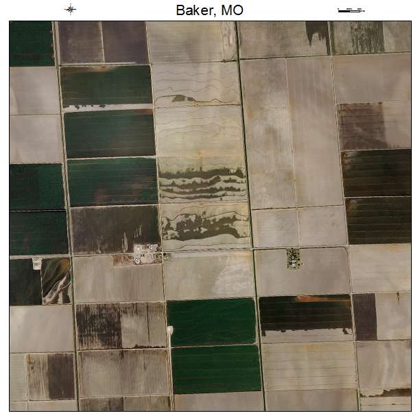 Baker, MO air photo map