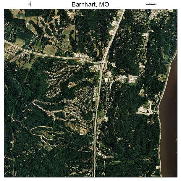 Barnhart, MO air photo map