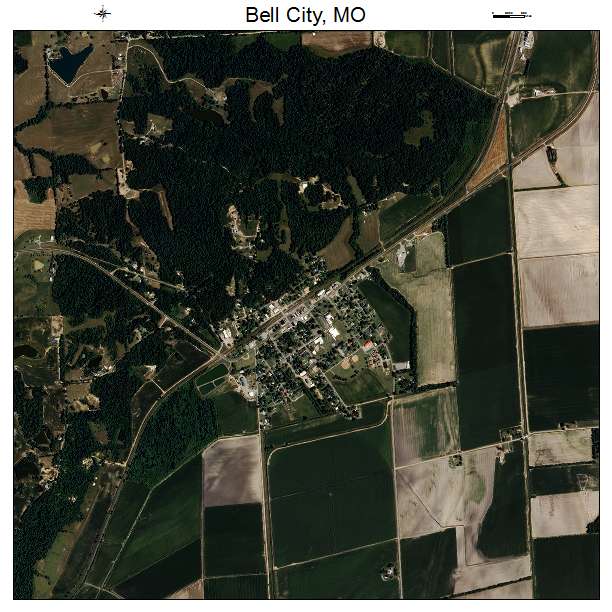 Bell City, MO air photo map
