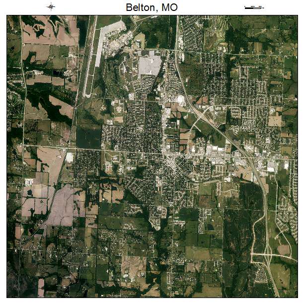 Belton, MO air photo map