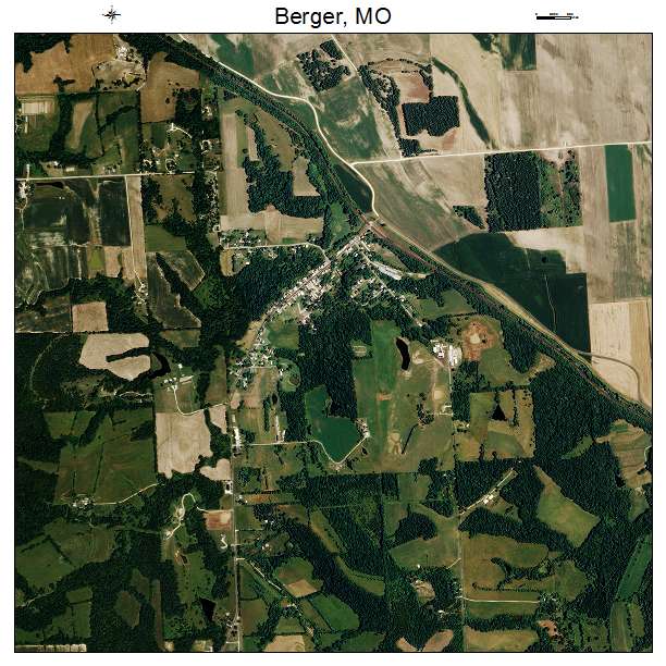 Berger, MO air photo map