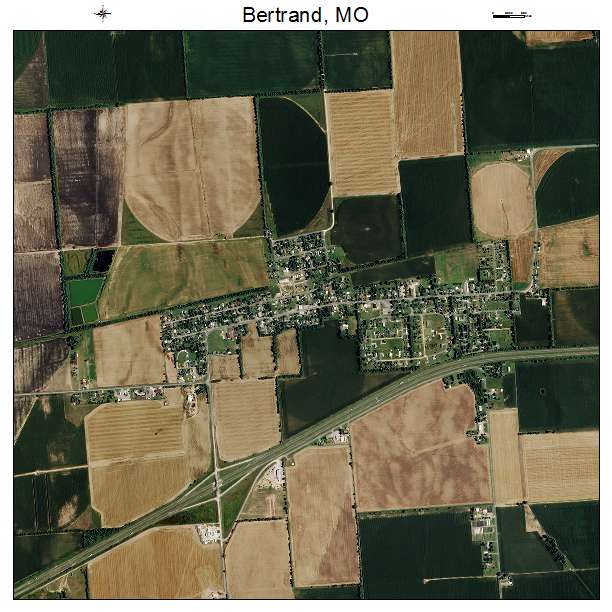 Bertrand, MO air photo map