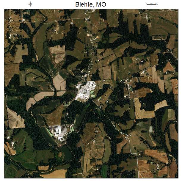 Biehle, MO air photo map