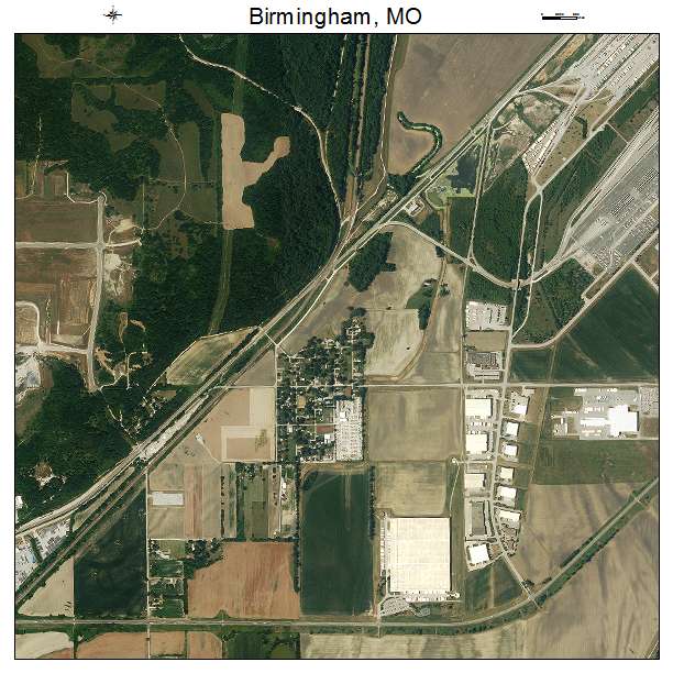 Birmingham, MO air photo map