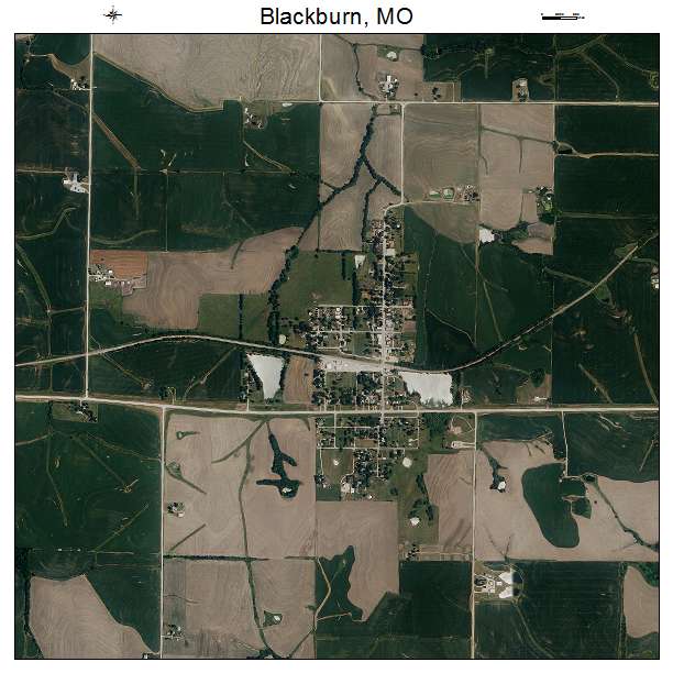Blackburn, MO air photo map