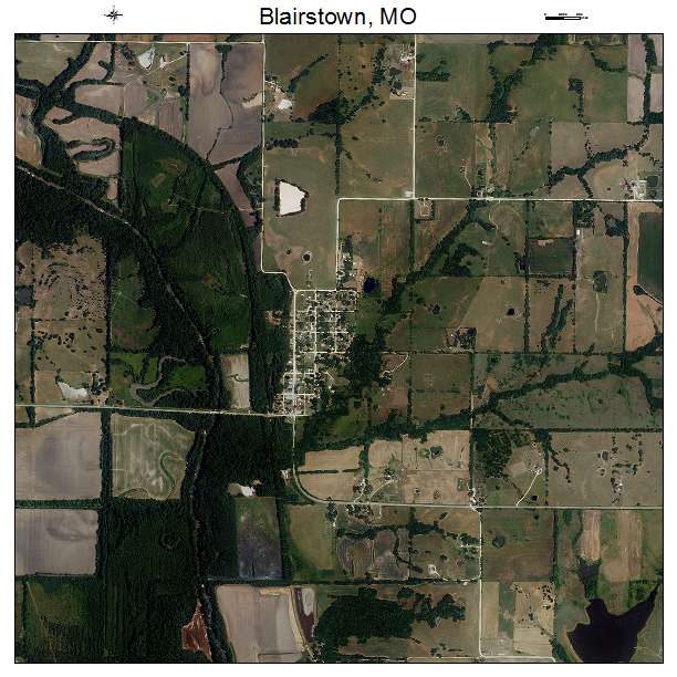 Blairstown, MO air photo map