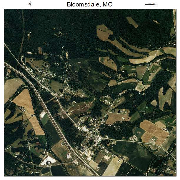 Bloomsdale, MO air photo map
