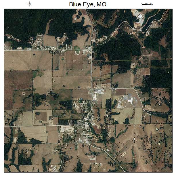 Blue Eye, MO air photo map